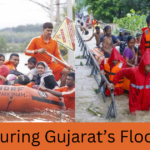 "Indian Cricket Star Rescued by NDRF During Gujarat’s Flood Crisis"in hindi