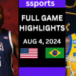 Today Sports USA vs Brazil Quarterfinals Highlights 2024 Olympics