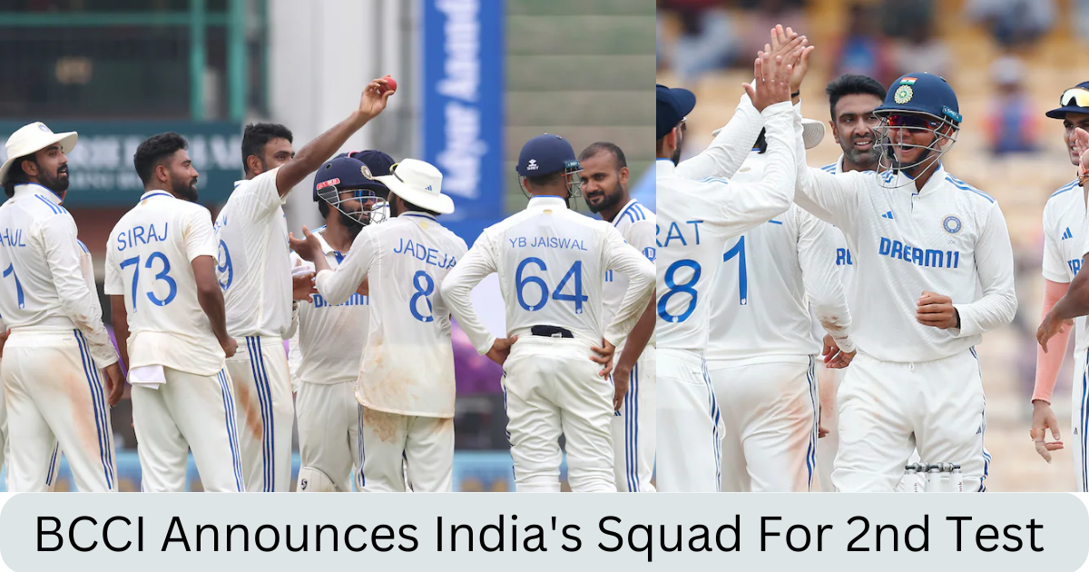 sports news,BCCI Announces India's Squad For 2nd Test Against Bangladesh