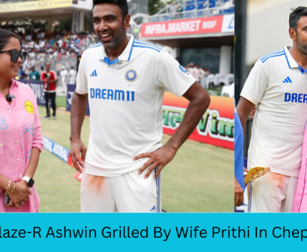 स्पोर्ट्स न्यूज़ ,Sets Internet Ablaze-R Ashwin Grilled By Wife Prithi In Chepauk,