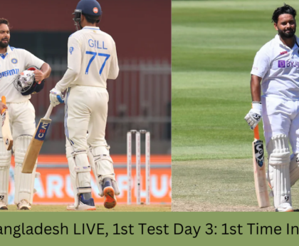 sports news,India vs Bangladesh LIVE, 1st Test Day 3: 1st Time In 639 Days, Rishabh Pant Does A 'Special