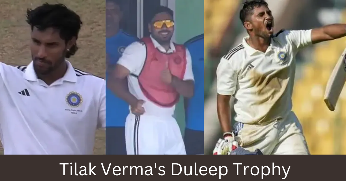 Cricket news,Avesh Khan's fun dance moves to celebrate Tilak Verma's Duleep Trophy