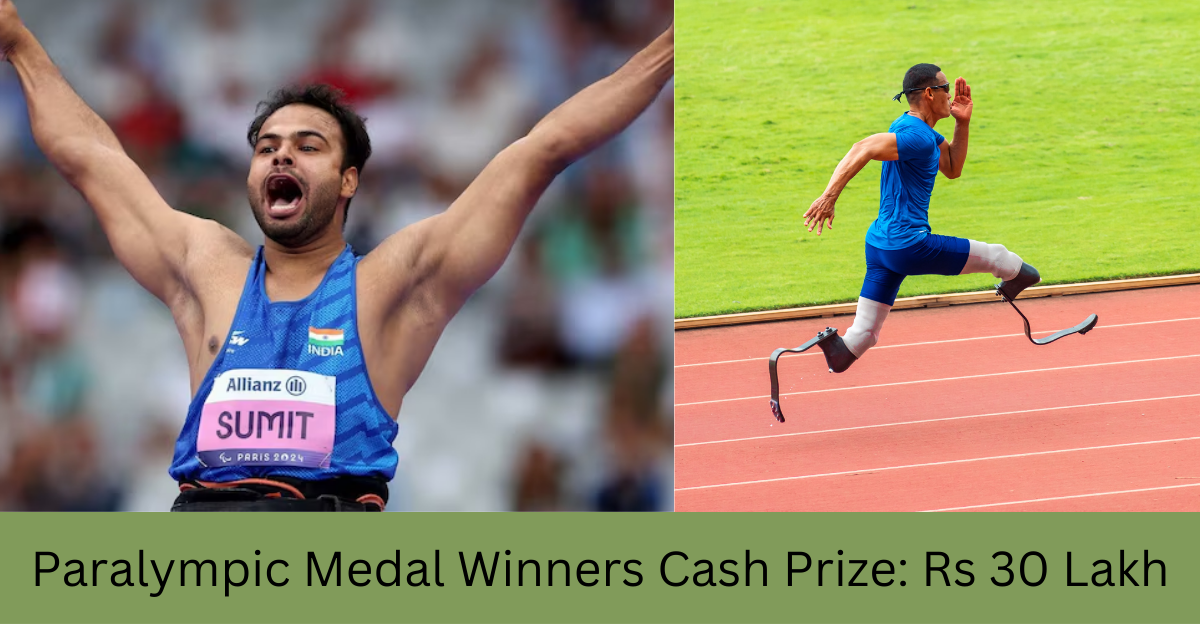 sports news,Paralympic Medal Winners Cash Prize: Rs 30 Lakh for Bronze, Rs 30 Lakh for Silver, and Rs 15 Lakh for Gold.