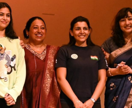 Olympic Manu Bhaker felicitated by alma mater Lady Shri ''sports news