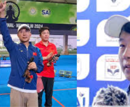 pistol at ISSF World Cup Final,wins men's 25m rapid fire,Olympic champion Li Yuehong