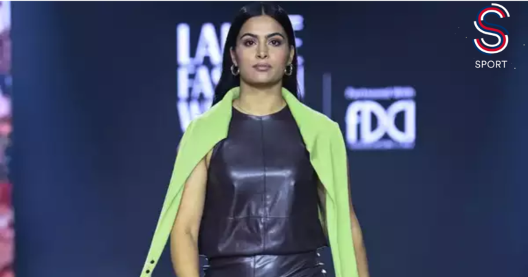 News,Olympic champion fashion show a Manu Bhaker walks the ramp