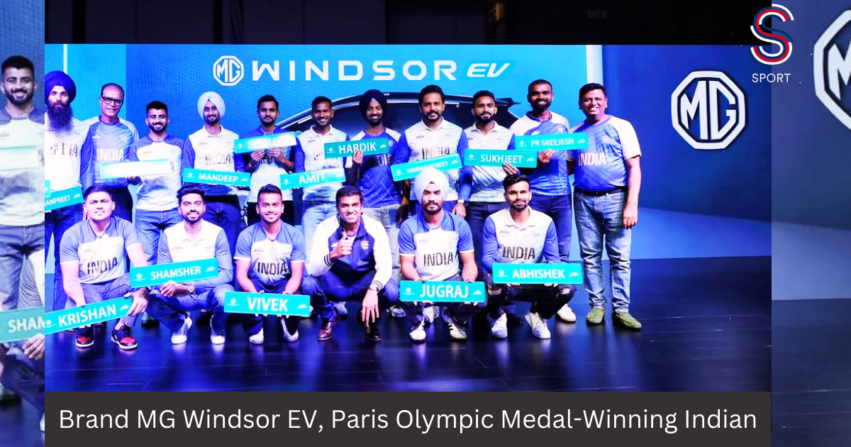 New Brand MG Windsor EV, Paris Olympic Medal-Winning Indian Athletes Felicitated