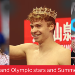 Leon Marchand Olympic stars and Summer McIntosh named World Aquatics Swimmers