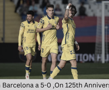 Palmas Stun Barcelona a 5-0 ,On 125th Anniversary, Atletico Madrid Rout Real Valladolid Sports news